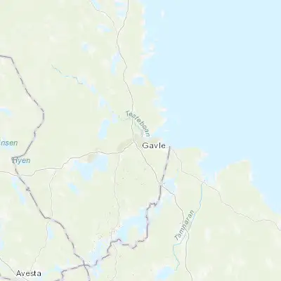 Map showing location of Gävle (60.674520, 17.141740)