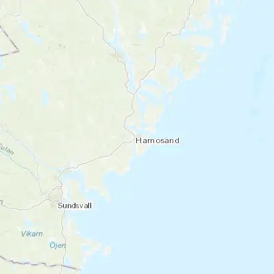 Map showing location of Härnösand (62.632280, 17.937940)