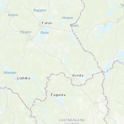 Map showing location of Hedemora (60.279730, 15.988550)