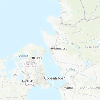 Map showing location of Helsingborg (56.046730, 12.694370)