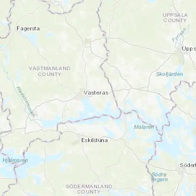 Map showing location of Irsta (59.600000, 16.700000)