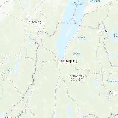 Map showing location of Jönköping (57.781450, 14.156180)