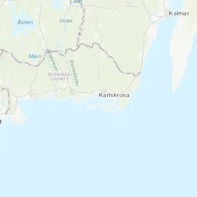 Map showing location of Karlskrona (56.161560, 15.586610)