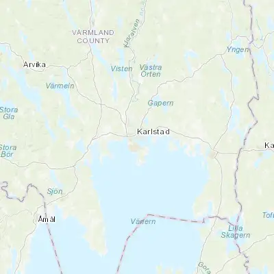 Map showing location of Karlstad (59.379300, 13.503570)