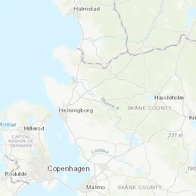 Map showing location of Klippan (56.135590, 13.130860)