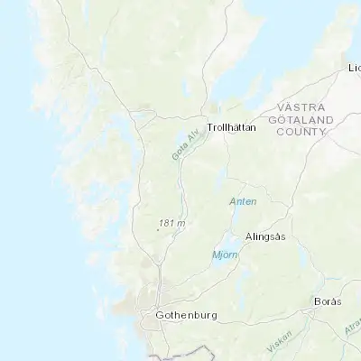 Map showing location of Lilla Edet (58.133330, 12.133330)