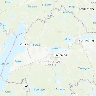 Map showing location of Ljungsbro (58.516670, 15.500000)