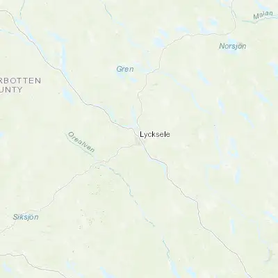 Map showing location of Lycksele (64.595370, 18.673510)