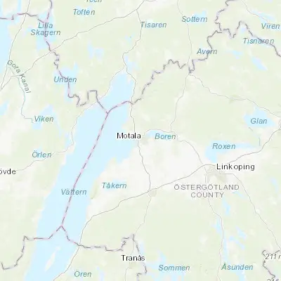 Map showing location of Motala (58.537060, 15.036490)