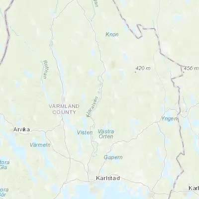 Map showing location of Munkfors (59.838560, 13.543610)