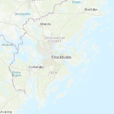 Map showing location of Nacka (59.310530, 18.163720)