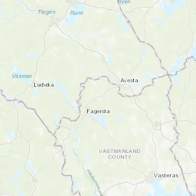 Map showing location of Norberg (60.065050, 15.923660)