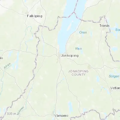Map showing location of Odensjö (57.716670, 14.166670)