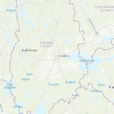 Map showing location of Örebro (59.274120, 15.206600)