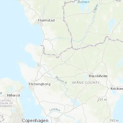 Map showing location of Örkelljunga (56.283380, 13.277730)
