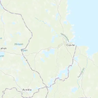 Map showing location of Sandviken (60.616670, 16.766670)