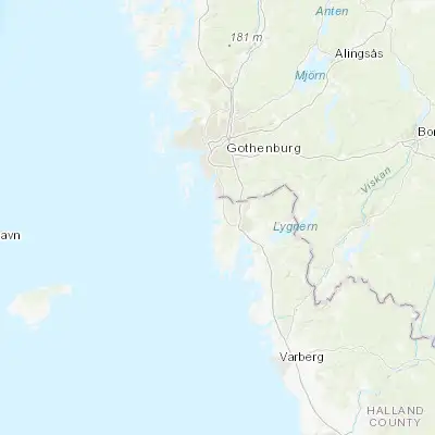 Map showing location of Särö (57.505770, 11.932100)