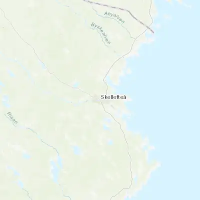 Map showing location of Skellefteå (64.750670, 20.952790)
