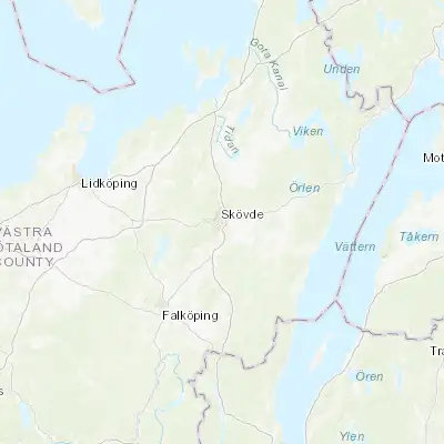 Map showing location of Skövde (58.391180, 13.845060)