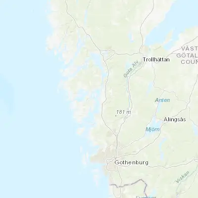 Map showing location of Stenungsund (58.070460, 11.818100)