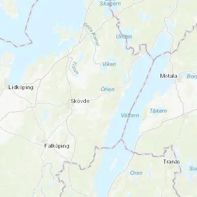 Map showing location of Tibro (58.424530, 14.161620)