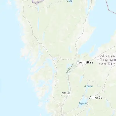 Map showing location of Uddevalla (58.347840, 11.942400)