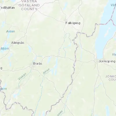 Map showing location of Ulricehamn (57.791590, 13.414220)