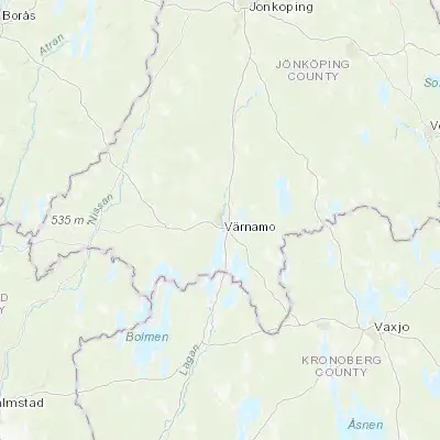Map showing location of Värnamo (57.186040, 14.040010)