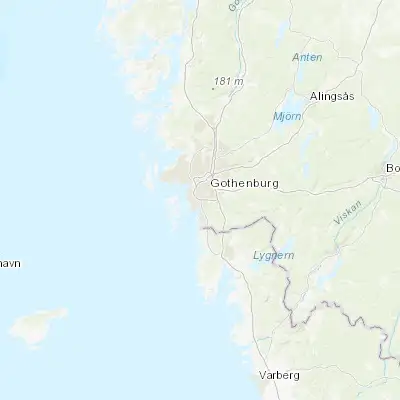 Map showing location of Västra Frölunda (57.646670, 11.929440)