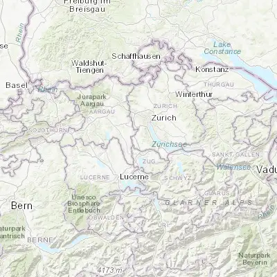Map showing location of Affoltern am Albis (47.277430, 8.451280)