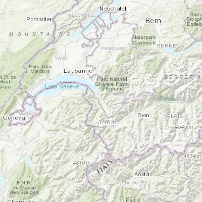 Map showing location of Aigle (46.318100, 6.964570)