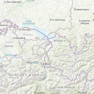 Map showing location of Altstätten (47.377660, 9.547460)