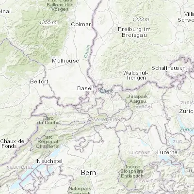 Map showing location of Arlesheim (47.494120, 7.619790)
