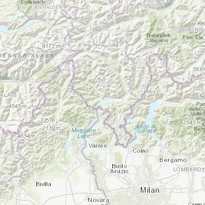 Map showing location of Ascona (46.154510, 8.773270)