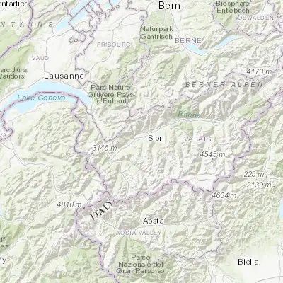 Map showing location of Basse-Nendaz (46.189930, 7.312090)