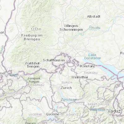 Map showing location of Beringen (47.697630, 8.574310)