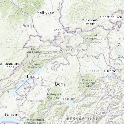 Map showing location of Biberist (47.180090, 7.562460)