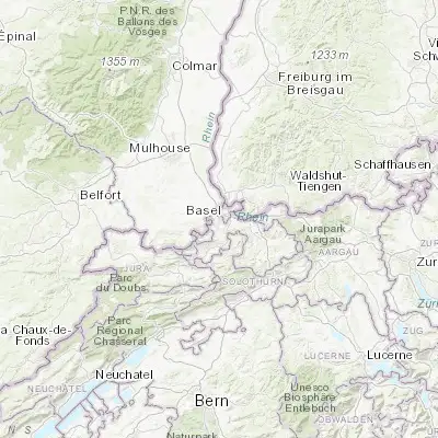 Map showing location of Binningen (47.540210, 7.569320)