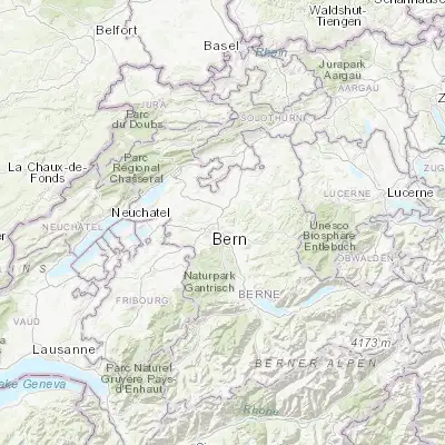 Map showing location of Bolligen (46.975100, 7.496970)