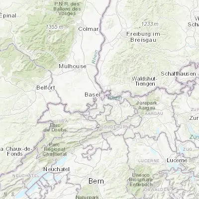 Map showing location of Bottmingen (47.523430, 7.572110)
