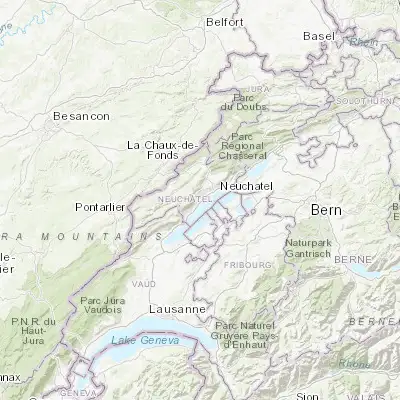Map showing location of Boudry (46.949910, 6.837570)
