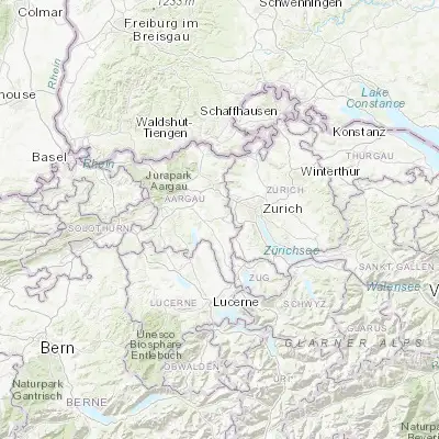 Map showing location of Bremgarten (47.351090, 8.342140)