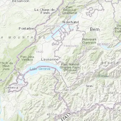 Map showing location of Châtel-Saint-Denis (46.526910, 6.900830)