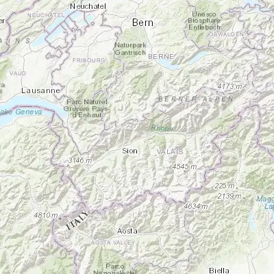 Map showing location of Chermignon-d'en Haut (46.288440, 7.474870)