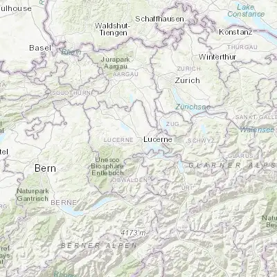 Map showing location of Emmen (47.078190, 8.273310)