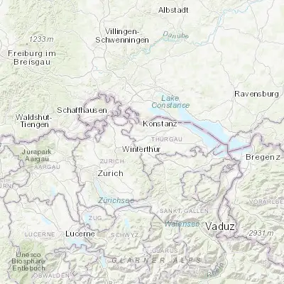Map showing location of Frauenfeld (47.557760, 8.898930)
