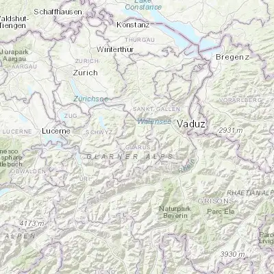 Map showing location of Glarus (47.040570, 9.068040)