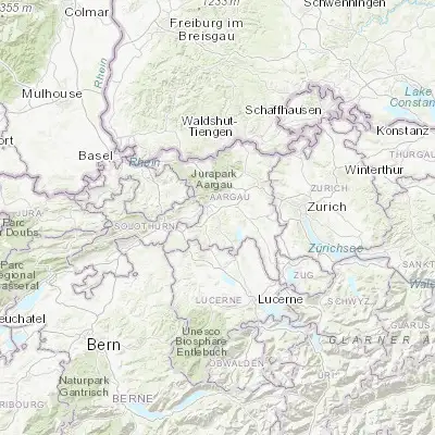 Map showing location of Gränichen (47.359300, 8.102430)