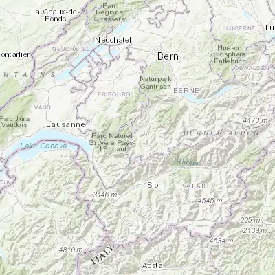 Map showing location of Gstaad (46.472150, 7.286850)