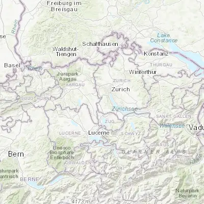 Map showing location of Hedingen (47.297940, 8.448330)